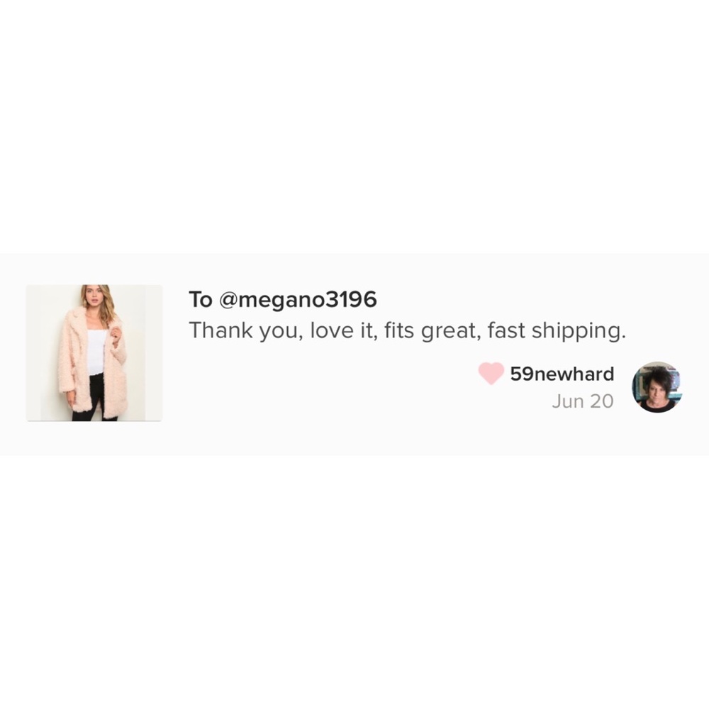 🌸LAST-MEDIUM🌸Blush Shaggy Faux Shearling Coat - Picture 9 of 9